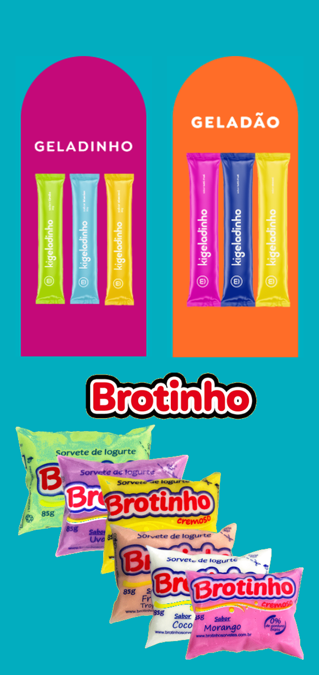 Geladinhos e Brotinho